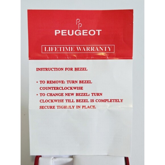 Peugeot Womens Wrist Watch Interchangeable BEZELS ONLY - No Watch - Picture 14 of 15